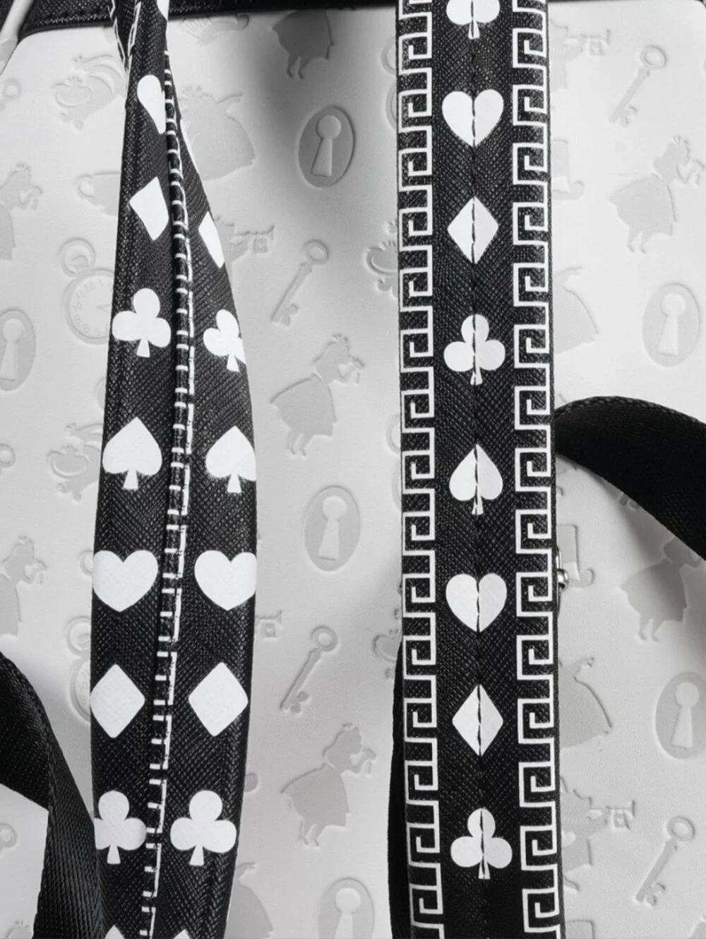 Loungefly Alice in Wonderland White and Black Illustrated Backpack Limited